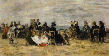 尤金 佈丹 Beach Scene, Trouville